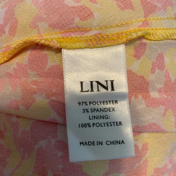 Lini Pink Amalia V Neck Midi Dress Size XS - Picture 9 of 12